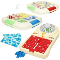 Colorbaby 3-i-1 Parchis-oca Og Elektronisk Bingo Brettspill