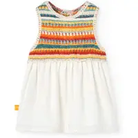 Boboli Knitwear Combined Ermeløs Kjole