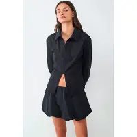 Balmohk Poplin Zipper Skjorte Med Lange Ermer