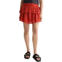 Scotch & Soda Crinkle Gauze Gathered Smocked Kort Skjørt