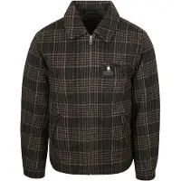 Superdry for man. M5012203A Wool Blend Check Ranch Jacket brown (XL), Casual