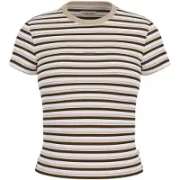 GUESS Jeans Stripe Embro Slim Kortarmet T-skjorte