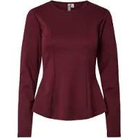 Pieces Pclucci Peplum Langermet Topp