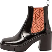Art for woman. 119831101003_001 Leather Ankle Boots 1983 Berna black (38), 5 to 8 cm, None, Casual