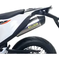 Arrow Race-tech Aluminium With Carbon End Cap Ktm 690 Smc R/690 Enduro R ´19-21 Ikke-godkjent Lyddemper