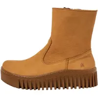 Art for woman. 1153114ZM003_024 Leather Ankle Boots 1531 Brighton brown (40), 3 to 5 cm, Zip, Casual