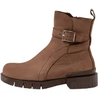 Art for woman. 118371212003_012 1837 Brown Oxford Leather Ankle Boots (40), Flat, 1 to 3 cm, Zip, Casual