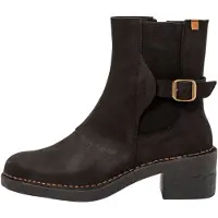 El naturalista for woman. 256691101005_001 Leather ankle boots N5669 black (37), 3 to 5 cm, Zip, Casual