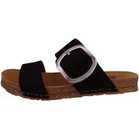 Art for woman. 101751101003_001 Leather sandals 0175 Creta black (41), Flat, Buckle, Casual