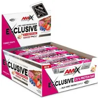 Amix Exclusive Proteinbarerboks Skogsbær 85g 12 Enheter