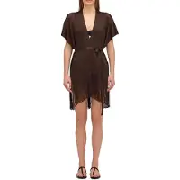 Sundek Lurex Kaftan With Strap Kort Ermet Kort Kjole