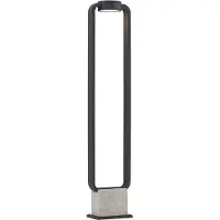 LUCANDE LED-gatelampe Belna, 100 cm, antrasitt, betong, IP65