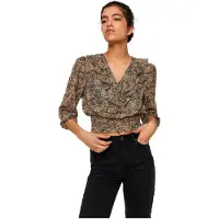 Vero Moda Pen Crop Langermet Bluse