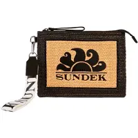 Sundek Raffia With Embroidered Logo Veske
