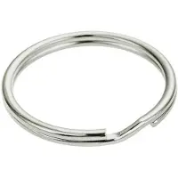 Stoker Stål Nikkelbelagt Nøkkelring 40 Mm 100 Enheter