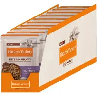 Nature’s Variety Biter Med Kalkun I Saus Våtfôr For Katt 22x85g
