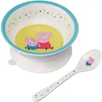 Pipsa Possu Spisesett - Melamin - 2 Deler - Peppa Gris - - OneSize - Spisesett