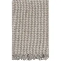 Hoie Ullpledd - 100 % ren ny ull - ullteppe - Teide natur - 120x180 cm