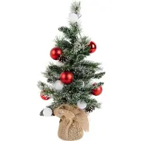 Luca Lighting Juletrær hvit med rød 60 cm inkl. LED med timer - Jack