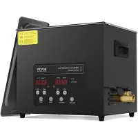 Vevor 10L ultrasonisk rengjøringsmiddel, 240W digital ultralydrensemaskin med skånsom modus og oppgradert avgassing, 40kHz industriell ultralydrenser med varmeelement og timer for beholder, smykker, v