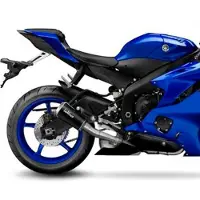 Leovince 15215bu Lv-10 Black Edition Yamaha Yzf-r6 06/18 Ikke-homologert Slip-on Lyddemper