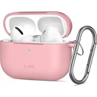 Tech-Protect Airpods Pro 3 silikonetui med krok - støvete rosa