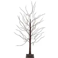 Luca Lighting Julegulvlampe brunt tre 120 cm inkl. LED med timer IP44 - Ki