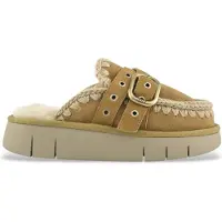 Mou for woman. MU.FW531030A Bounce clog buckle straps (37), Leather, Brown, 3 to 5 cm, None, Casual