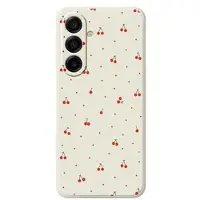 Mtp Products Samsung Galaxy A17/A18 TPU-deksel med kirsebærmønster - Beige