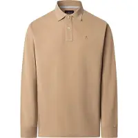 Hackett for man. HM5500022 Slim Fit Polo shirt beige (M), Casual, Cotton, Long sleeve