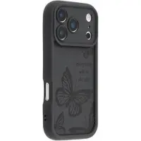 Mtp Products iPhone 17 Pro Max TPU-deksel med sommerfugltrykk - svart