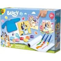 SES Creative Fingermaling Megasett - Bluey - - OneSize - Kreativt leker