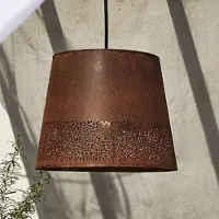 PR Home hengelampe Corta, rustfarget, stikkontakt, Ø 38 cm, E27
