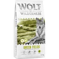 Wolf of Wilderness Senior "Green Fields" Lam - kornfri - Sparepakke: 2 x 12 kg Ny oppskrift