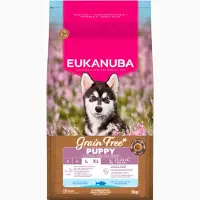 Eukanuba Grain Free Puppy Large Breed med laks - 3 kg