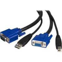 StarTech.com Ps/2 Hd-15 Vga 2 In 1 Kvm Universal 3 M Kabel