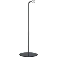 TRIO Oppladbar LED-bordlampe Maxi, svart, metall, dimbar, 36 cm