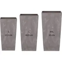 Wellhome Urbi Square 11.4/19/firkantet Potte 35l 3 Enheter