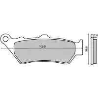 RMS Beauty Bmw F 800 Gs 225101013 Sintrede Bremseklosser
