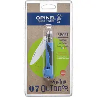 Opinel utendørs kniv junior Blue 07, blister