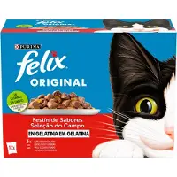 Purina Felix Original Sea Feast 12x85g Kattemat 6 Enheter