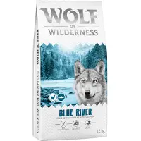 Wolf of Wilderness Adult "Blue River" laks - Sparepakke: 2 x 12 kg Ny oppskrift