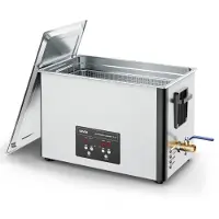 Vevor 30L ultralydrenser, profesjonell ultralydrenser med rengjøringskurv og digitalt display, 480W rustfritt stål 40kHz industriell rengjøringsmaskin for deler, forgassere, instrumenter