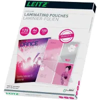 Leitz Lamineringslommer A4 125my Pk a 100 stk