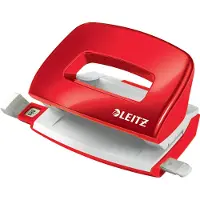 Leitz NeXXt WOW - Hullstanser - mini - 10 ark / 1 mm - metall, plast - rød