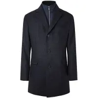 Hackett for man. HM403064 Navy Bib Coat (42/32), Casual, Wool, Long sleeve