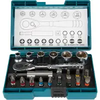 Makita screwdriver bit and ratchet set - 21 pieces