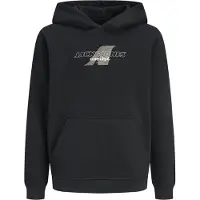 Jack & Jones Hettegenser - JcoTier - Black - - 14 år (164) - Hettegenser