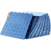 Vevor Garasjefliser Sammenlåsende, 12 x 12 x 0,53 tommer 25-pakning garasjegulvfliser, sklisikre dobbeltsidige teksturerte garasjegulvfliser, for garasjer, kjellere, verksteder, blå
