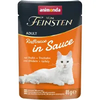 Animonda Vom Feinsten Økonomipakke Adult Raffinesse i saus 48 x 85 g - med kylling & kalkun